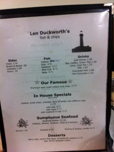 duckworth menu